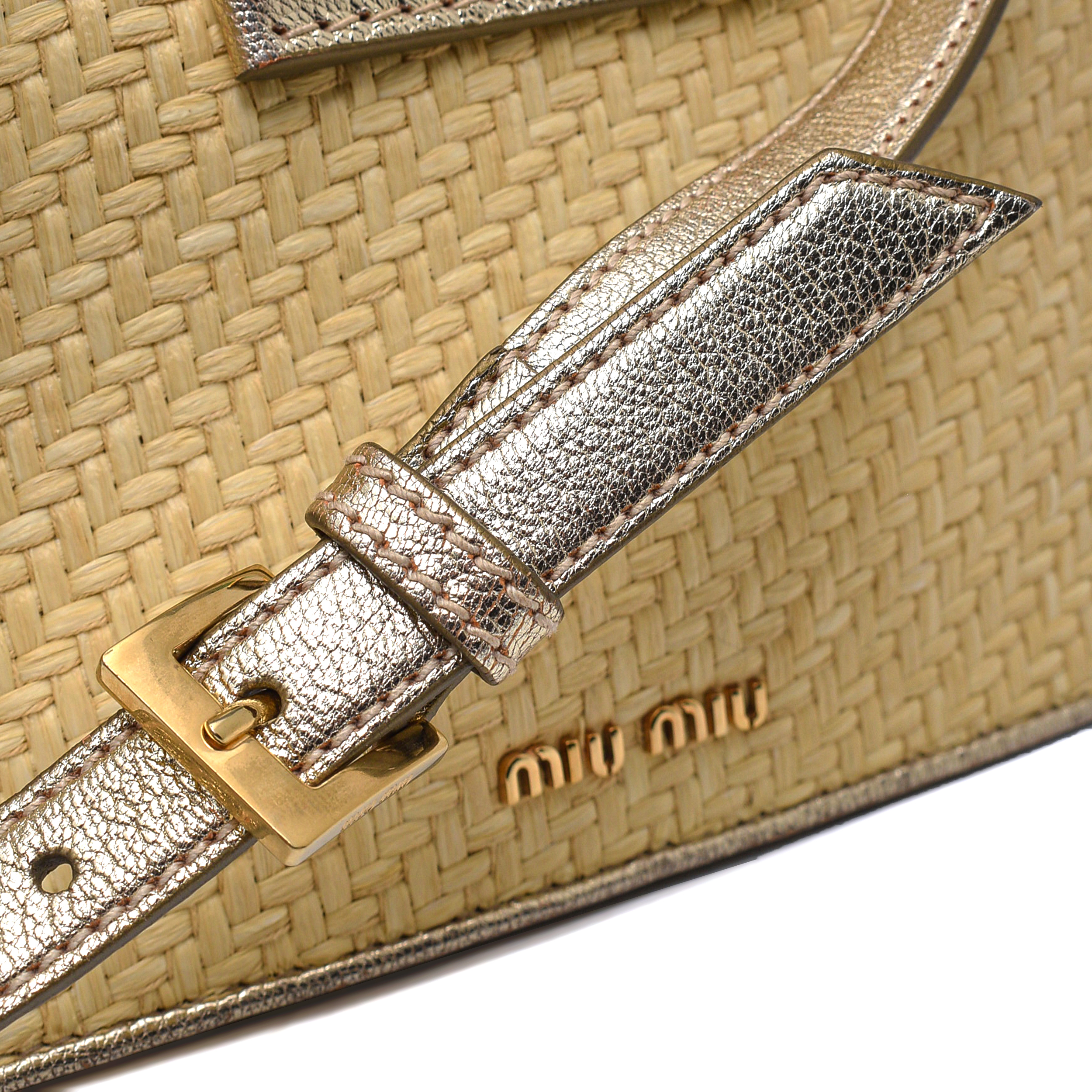 Miu Miu - Wicker Miu Lady Jewel Crossbody Bag